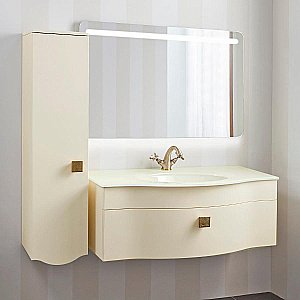 Тумба с раковиной Caprigo Nokturn 100 с 1 ящиком/раковина стекло магнолия для ванной в интернет-магазине Sanbest