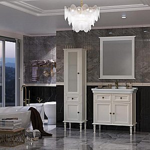 Пенал Опадирис Кантара 46 слоновая кость для ванной в интернет-магазине сантехники Sanbest