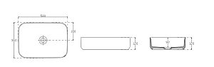 Раковина ISVEA Infinity 50 10NF65050SV-2S лососевый матовый купить в интернет-магазине Sanbest
