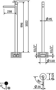 Смеситель для раковины Cezares LEAF-TVP-L-BIO Белый матовый купить в интернет-магазине сантехники Sanbest