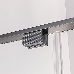 Душевая дверь Veconi Premium Alassio GR AL-140-00-GR-C4 140 стекло прозрачное осветленное/профиль брашированный графит купить в интернет-магазине Sanbest