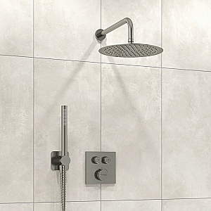 Душевая система WasserKRAFT Wern 4200 A4248.097.121.275.100.276 Thermo никель купить в интернет-магазине сантехники Sanbest