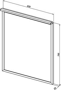 Зеркало Allen Brau Priority 60 1.31013.03 в ванную от интернет-магазине сантехники Sanbest