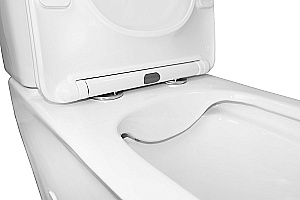 Унитаз напольный Azario Velise AZ-1222A белый, безободковый, с бачком, с крышкой микролифт купить в интернет-магазине Sanbest