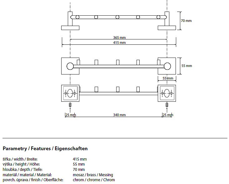 Крючок Bemeta Beta 132105112 купить в интернет-магазине сантехники Sanbest