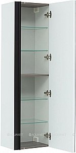 Шкаф-пенал с зеркалом De Aqua Ариетта New 265587 40 белый матовый для ванной в интернет-магазине сантехники Sanbest