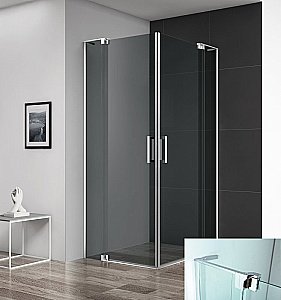 Душевой уголок Cezares Slider 95х105 SLIDER-AH-2-90/100-100/110-C-Cr стекло прозрачное/профиль хром купить в интернет-магазине Sanbest