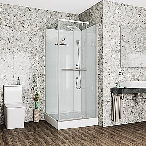 Душевая кабина Cerutti SPA Mimi 90T 90x90 прозрачная/хром купить в интернет-магазине Sanbest