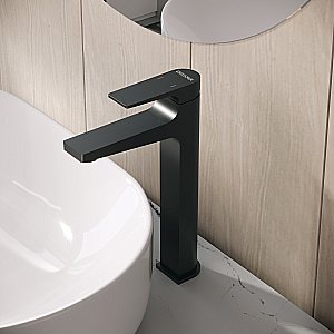 Смеситель для раковины высокий Grossman Classic 520.K35.04.210 черный матовый купить в интернет-магазине сантехники Sanbest