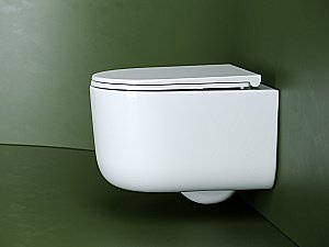 Унитаз подвесной Ceramica Nova Ulma CN4006T белый, с крышкой микролифт, безободковый, слив-торнадо купить в интернет-магазине Sanbest