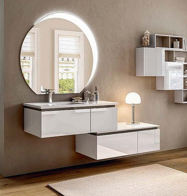 Зеркало с LED подсветкой Cezares 108х100 44773 в ванную от интернет-магазине сантехники Sanbest