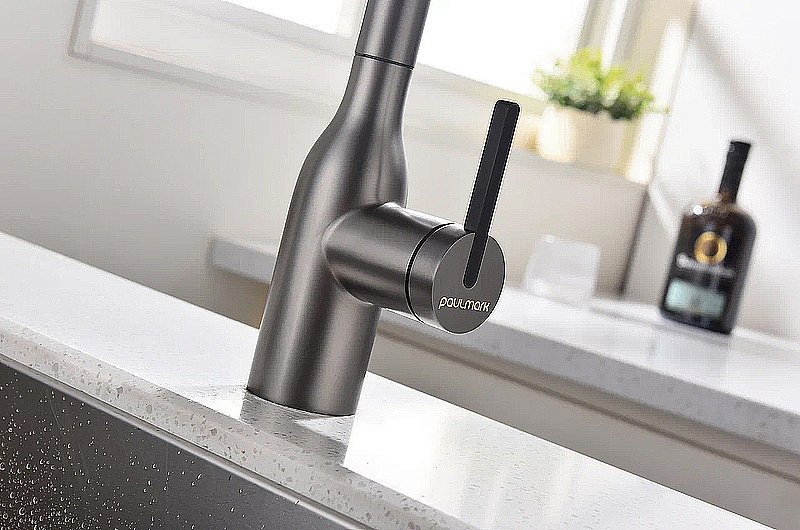 Смеситель для кухни Paulmark Viper Vi213105-GM беретта купить в интернет-магазине сантехники Sanbest