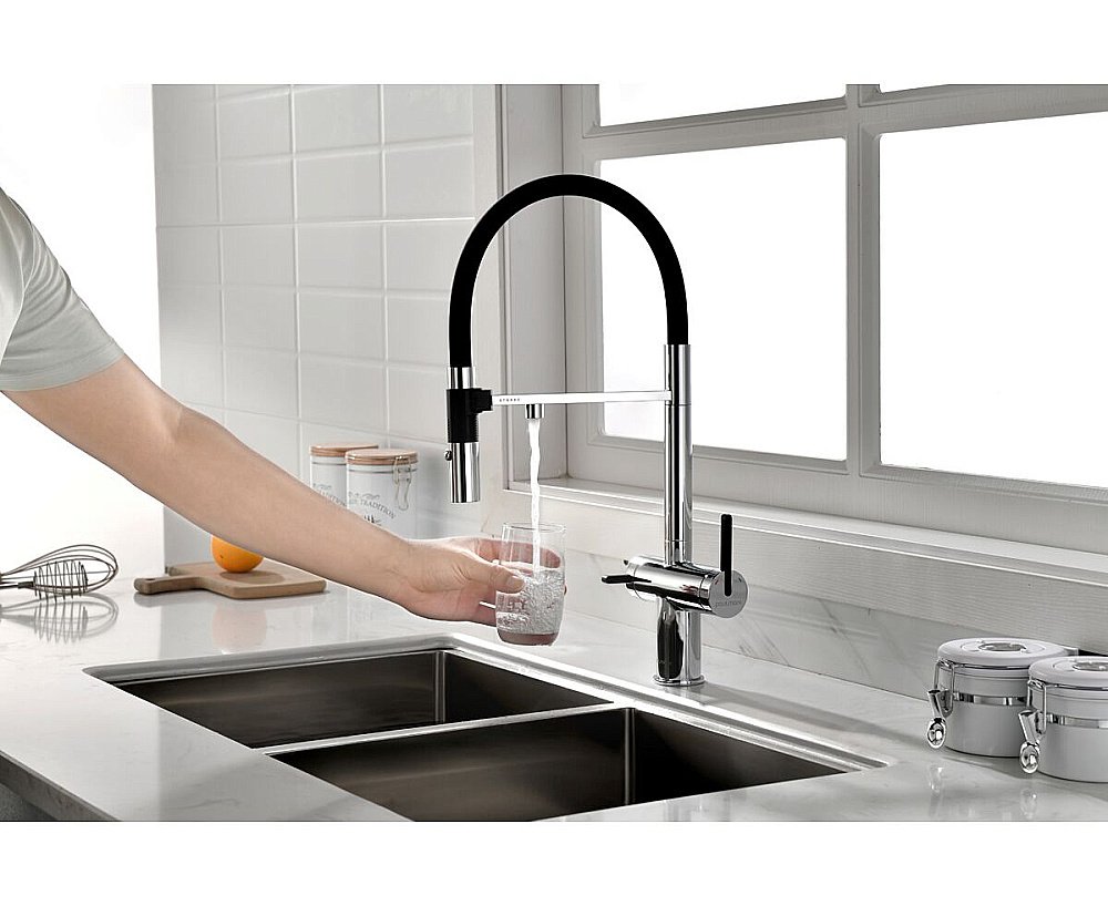 Смеситель для кухни Paulmark Gravity Gr213888-CR хром купить в интернет-магазине сантехники Sanbest