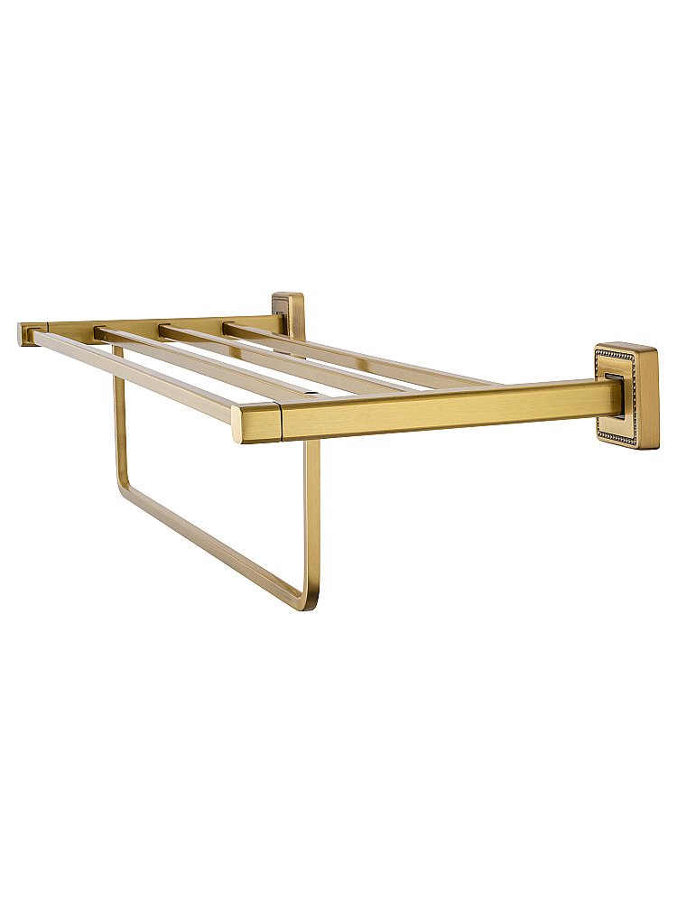 Полотенцедержатель с полкой WONZON & WOGHAND ROMA, Бронза (WW-7281) купить в интернет-магазине сантехники Sanbest