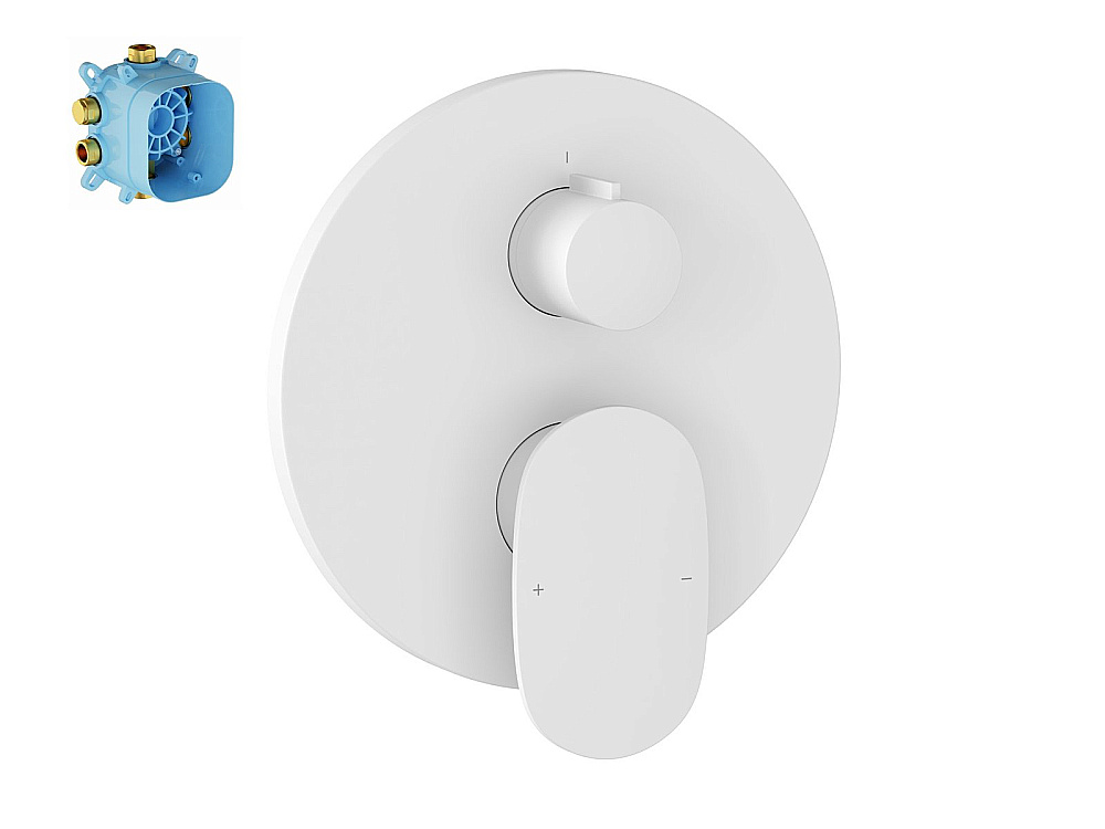 Смеситель для душа Ravak Spring SG 065.10WHM.O2 X070574 белый матовый купить в интернет-магазине сантехники Sanbest