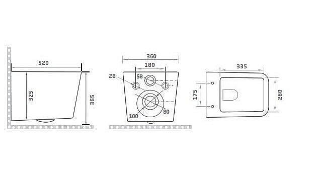 Унитаз подвесной Gid Tr2144Bm черный матовый, с крышкой микролифт, безободковый купить в интернет-магазине Sanbest