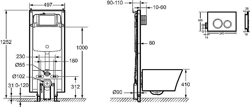 Cмеситель для раковины Jacob Delafon CLEO 1889 E24309-CP хром купить в интернет-магазине сантехники Sanbest