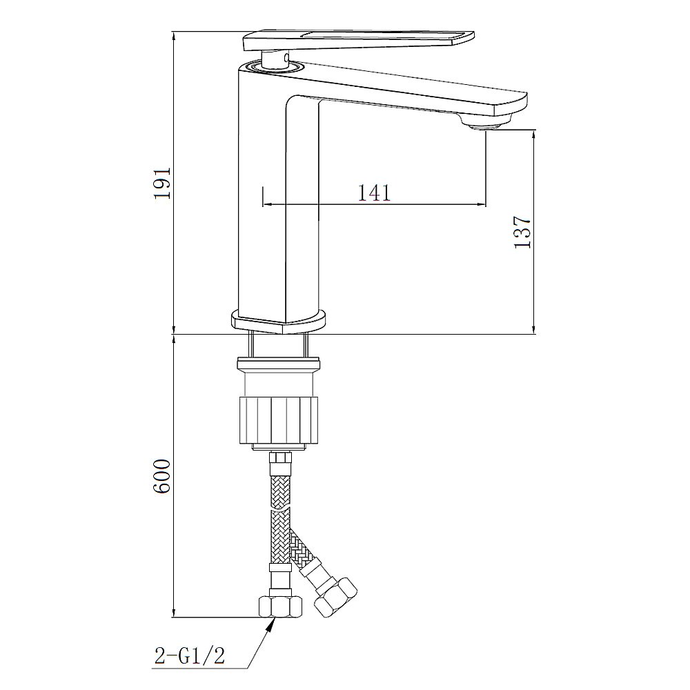 Смеситель для раковины Boch Mann CHIKA BM8589 купить в интернет-магазине сантехники Sanbest