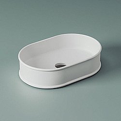 Раковина накладная Artceram Atelier 60 ATL002 05 00 белая матовая купить в интернет-магазине Sanbest