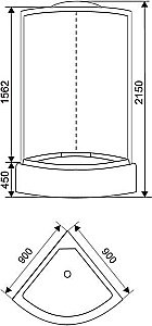 Душевая кабина ARCUS AS-105 купить в интернет-магазине Sanbest