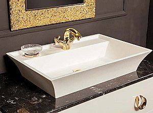 Тумба с раковиной Armadi Art Neoart 110 со столешницей белая для ванной в интернет-магазине Sanbest