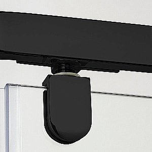 Душевой уголок NEW TRENDY NEW KOMFORT BLACK K-0468 80x80 стекло прозрачное/профиль черный купить в интернет-магазине Sanbest