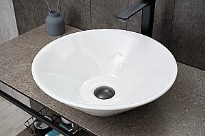 Раковина накладная Gid Esfera 42 N9102 51210 белая купить в интернет-магазине Sanbest