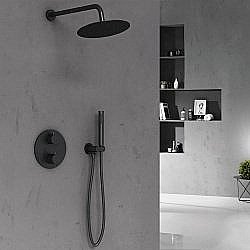 Душевая система Vincea VSFW-101TMB черная матовая купить в интернет-магазине сантехники Sanbest