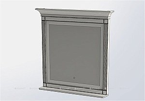 Зеркало Aquanet Селена 201647 105 белый/серебро в ванную от интернет-магазине сантехники Sanbest