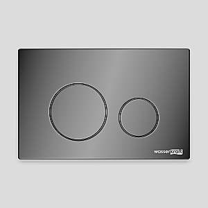 Кнопка для инсталяции WasserKraft PB02 черная глянцевая купить в интернет-магазине сантехники Sanbest