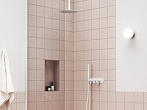 Держатель верхнего душа Ravak Chrome X07P689 белый вильвет купить в интернет-магазине сантехники Sanbest