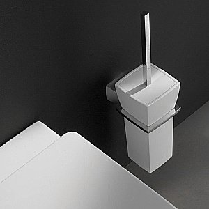 Ершик для туалета Bertocci Grace 142 7722 0000 белый/хром купить в интернет-магазине сантехники Sanbest