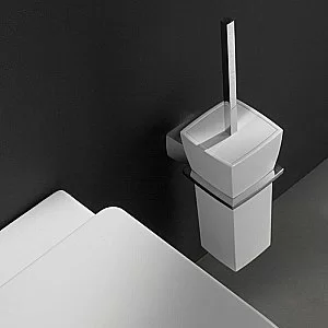 Ершик для туалета Bertocci Grace 142 7722 0000 белый/хром купить в интернет-магазине сантехники Sanbest