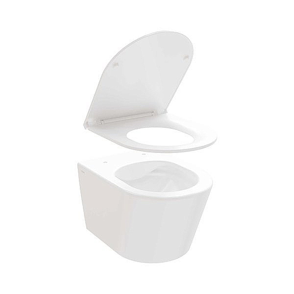 Унитаз Ravak FLOW X01985 белый, с крышкой микролифт, безободковый купить в интернет-магазине Sanbest