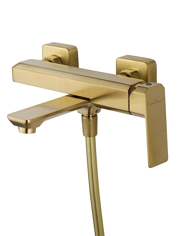 Смеситель для ванны с душем WONZON & WOGHAND DIAMOND, Брашированное золото (WW-88639011- BG) купить в интернет-магазине сантехники Sanbest