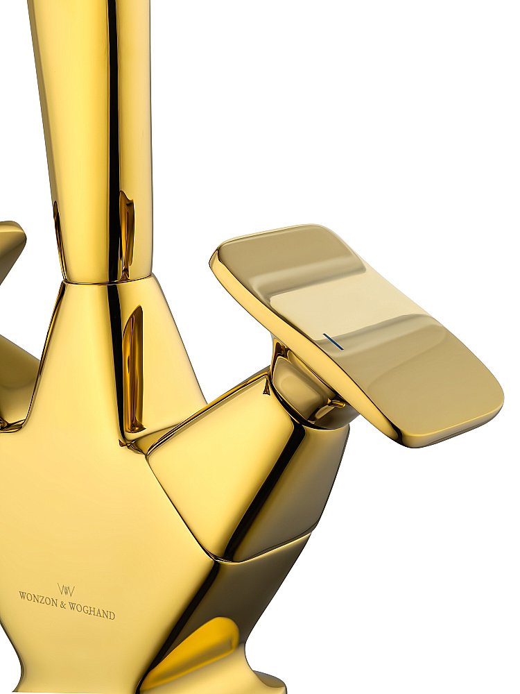 Смеситель для раковины высокий WONZON & WOGHAND SHAKESPEARE, Темное золото (WW-651103-DG) купить в интернет-магазине сантехники Sanbest