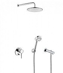 Душевая система Kludi Bozz 386310576 хром купить в интернет-магазине сантехники Sanbest