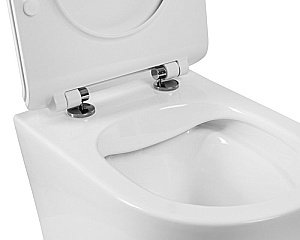 Унитаз подвесной BelBagno Sfera BB046CHR безободковый, с крышкой микролифт, с инсталляцией и кнопкой хром купить в интернет-магазине Sanbest