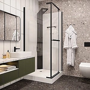 Душевая кабина Ceruttispa MiMi90B 90x90 стекло прозрачное купить в интернет-магазине Sanbest