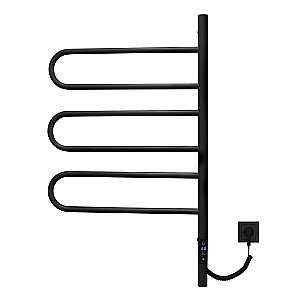 Полотенцесушитель электрический Vincea VTD-1R2CBE 44х80 черный купить в интернет-магазине сантехники Sanbest