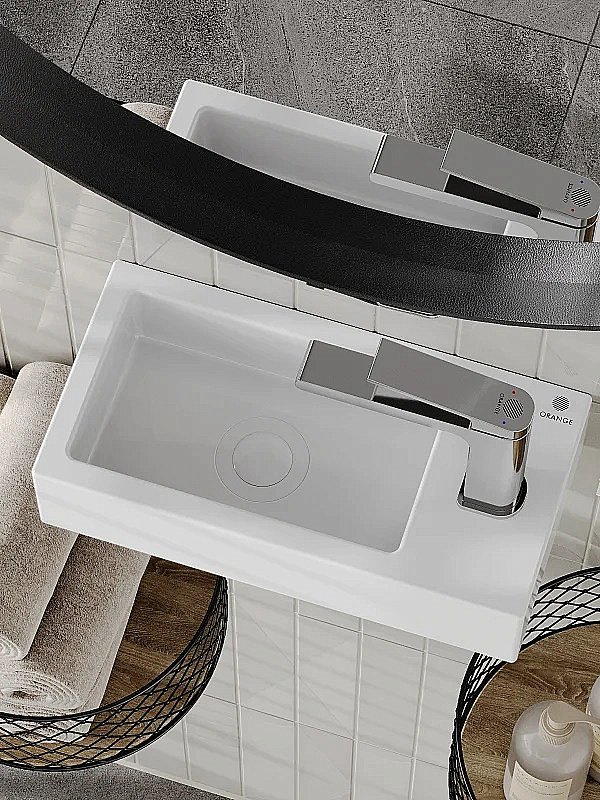 Раковина Orange 38 B05-375W белая купить в интернет-магазине Sanbest