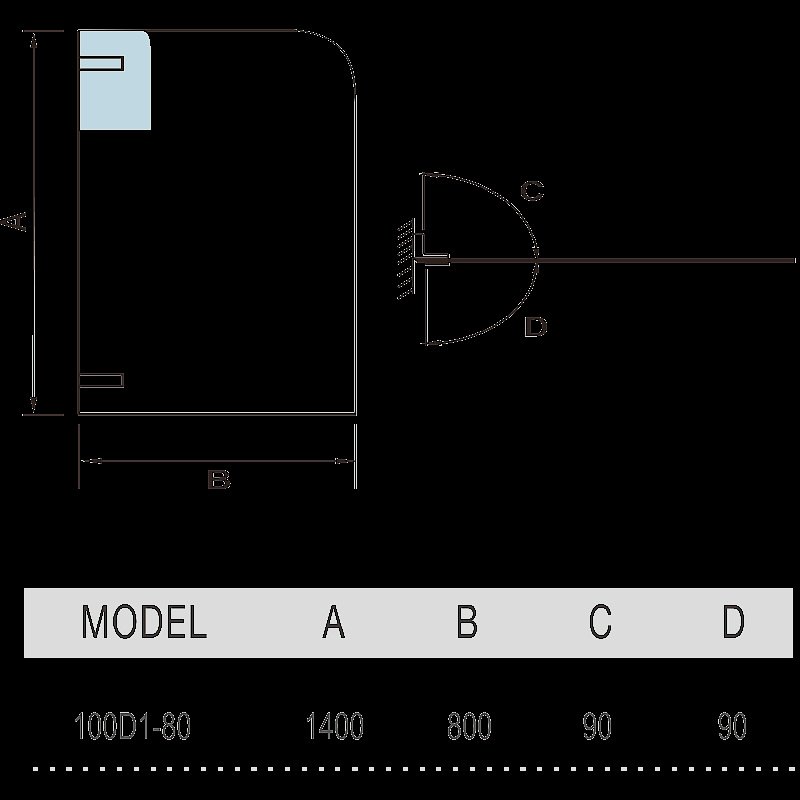 Душевая шторка WeltWasser WW100 100D1-80 купить в интернет-магазине Sanbest