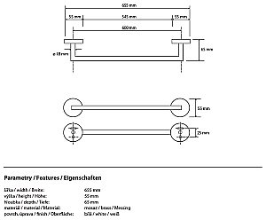 Полотенцедержатель Bemeta White 104204044 купить в интернет-магазине сантехники Sanbest