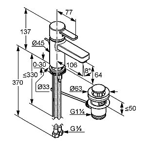 Смеситель для раковины Kludi Zenta 382500575 купить в интернет-магазине сантехники Sanbest