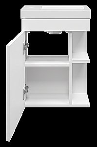 Тумба с раковиной Misty Мини - 40 П-Мин01040-011 белая для ванной в интернет-магазине Sanbest