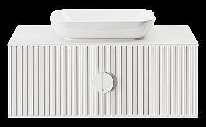 Тумба с раковиной Misty RICHARD 06105-01-01 105 белая для ванной в интернет-магазине Sanbest