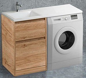 Тумба с раковиной BelBagno KRAFT-LVD 580/1200 Rovere Nebrasca Nature для ванной в интернет-магазине Sanbest