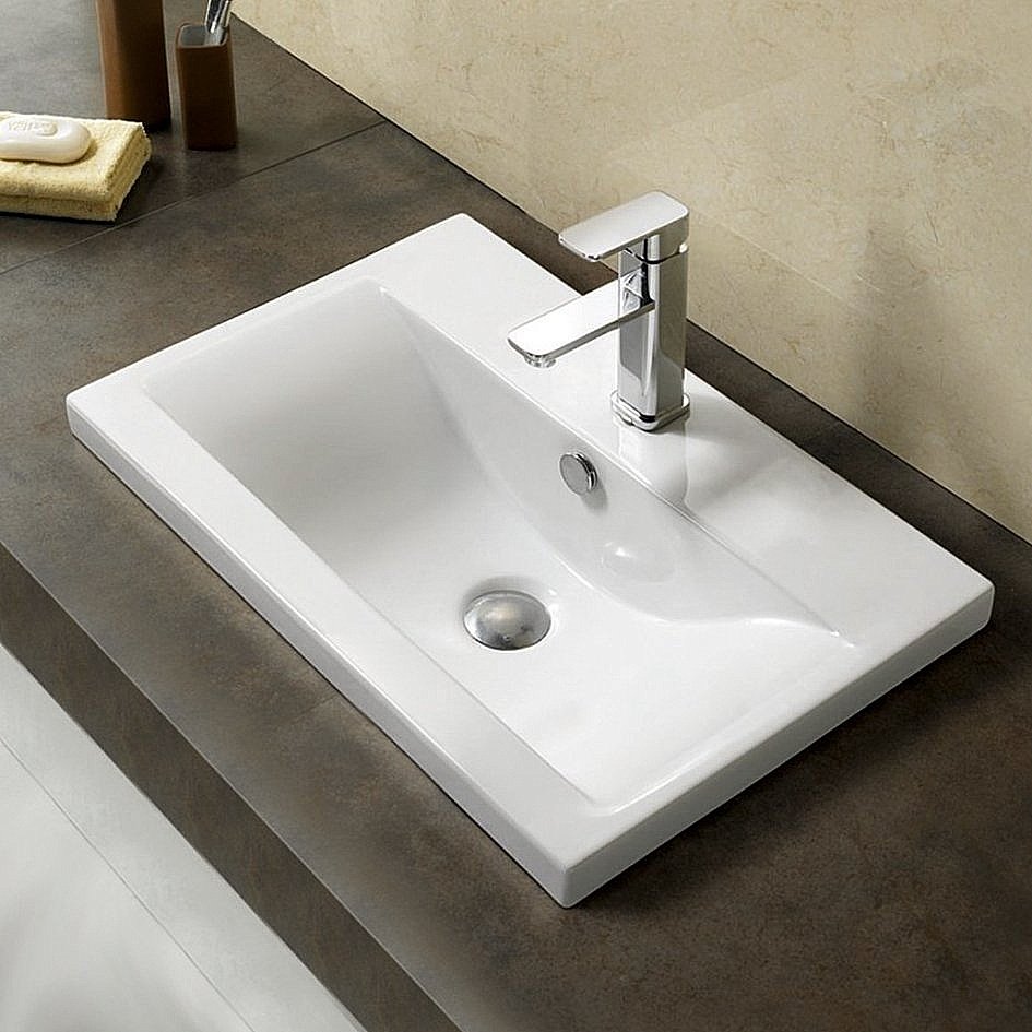 Раковина Melana S80 (9393) 9393 (S80)-805 белая купить в интернет-магазине Sanbest