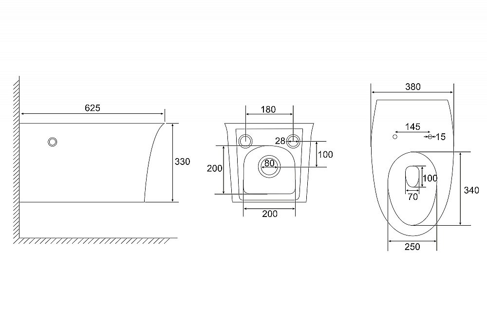 Унитаз подвесной Abber Bequem AC1124P белый, с крышкой микролифт купить в интернет-магазине Sanbest