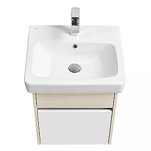 Тумба с раковиной Акватон Верди 50 белая/ясень фабрик для ванной в интернет-магазине Sanbest